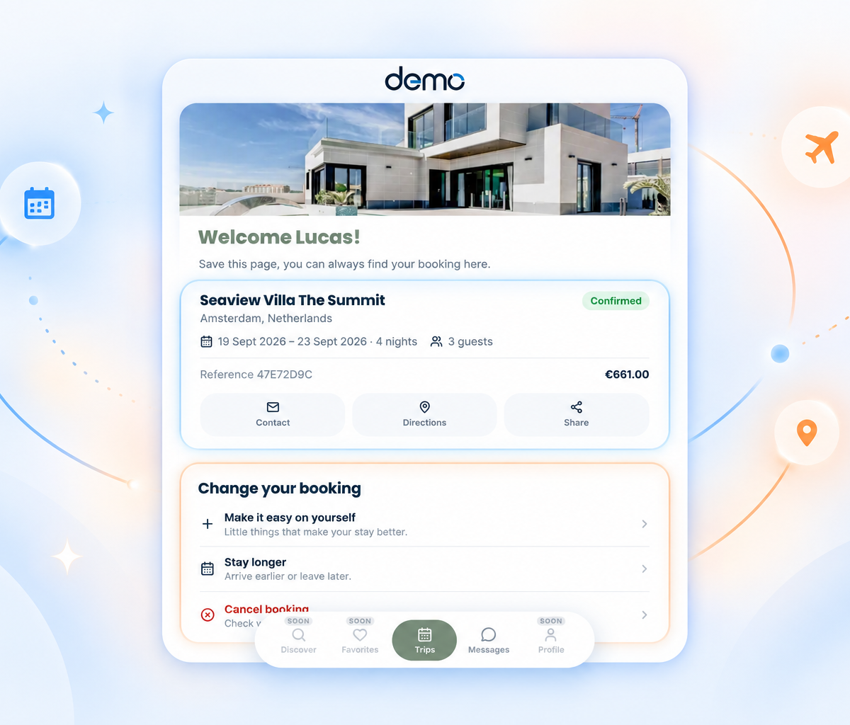 Bring guests back